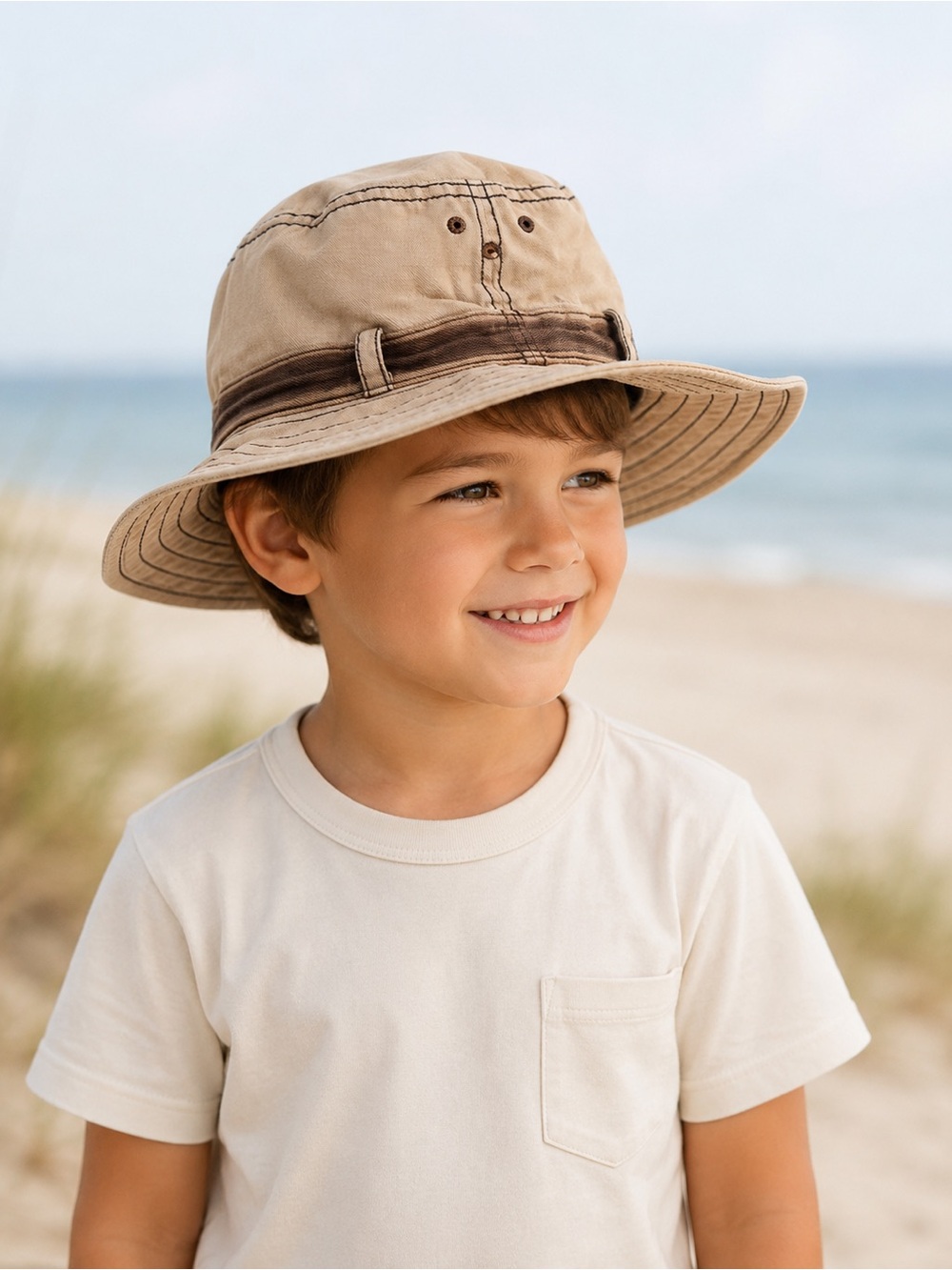 GAP Kids Sun Hat Khaki Fishing Beach Summer Unisex